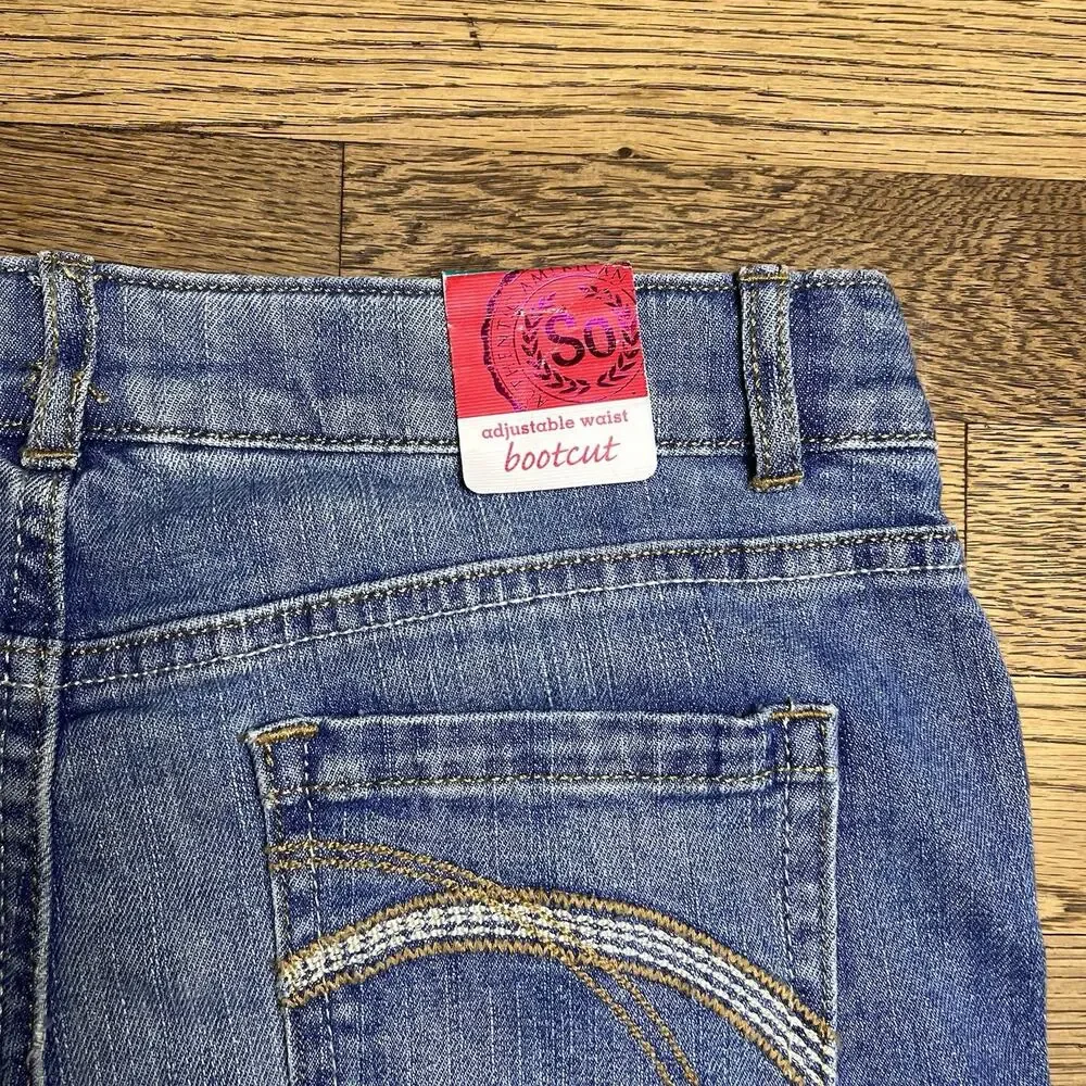 Girls Size 16 Skinny Bootcut Jeans Denim Blue Lot New MSRP $96 Justice Sonoma